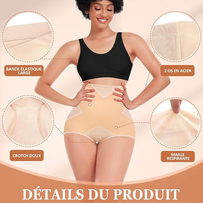 Culotte gainante taille haute post-partum